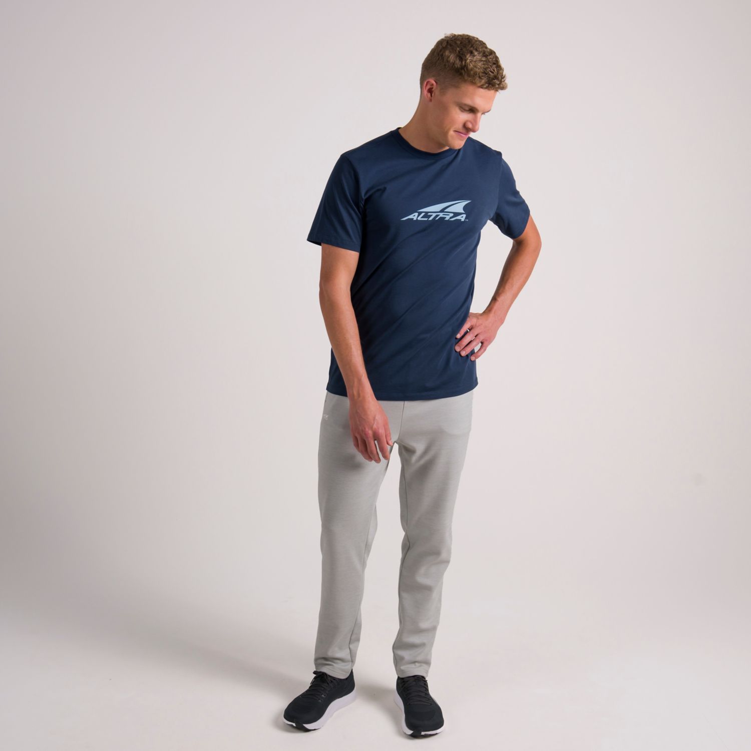 Altra Everyday Recycled Men's T Shirts Blue | NZ-61920379