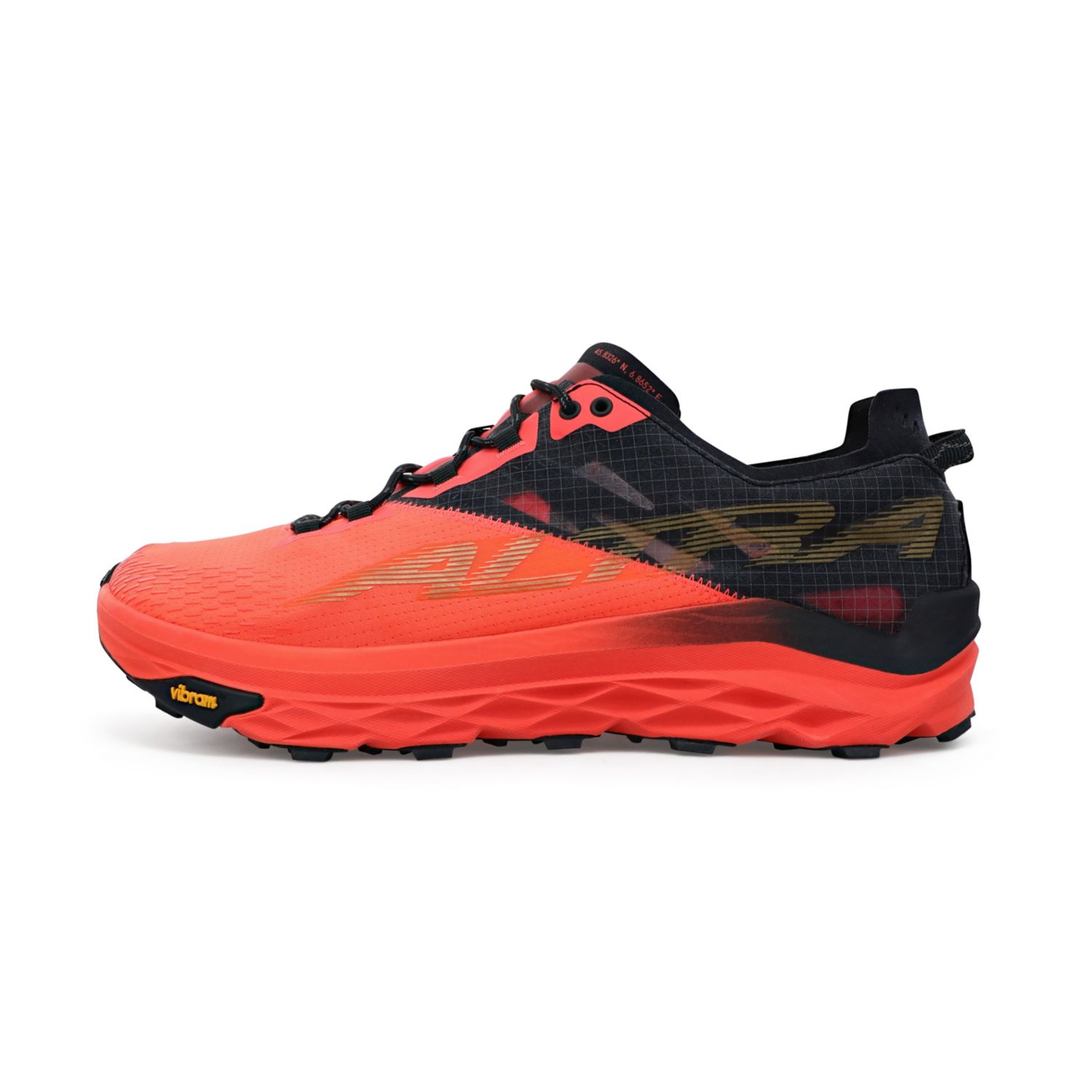 Altra Mont Blanc Men's Trail Running Shoes Coral / Black | NZ-36195849