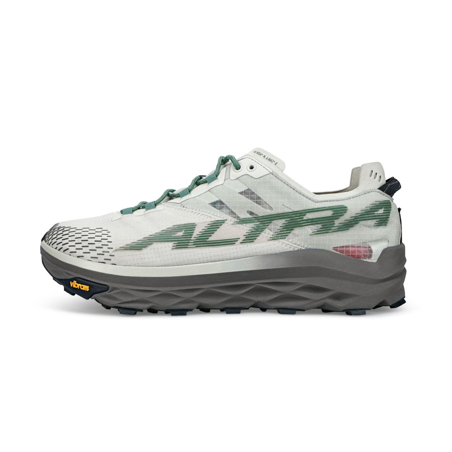 Altra Mont Blanc Men's Trail Running Shoes Grey / Green | NZ-47985369