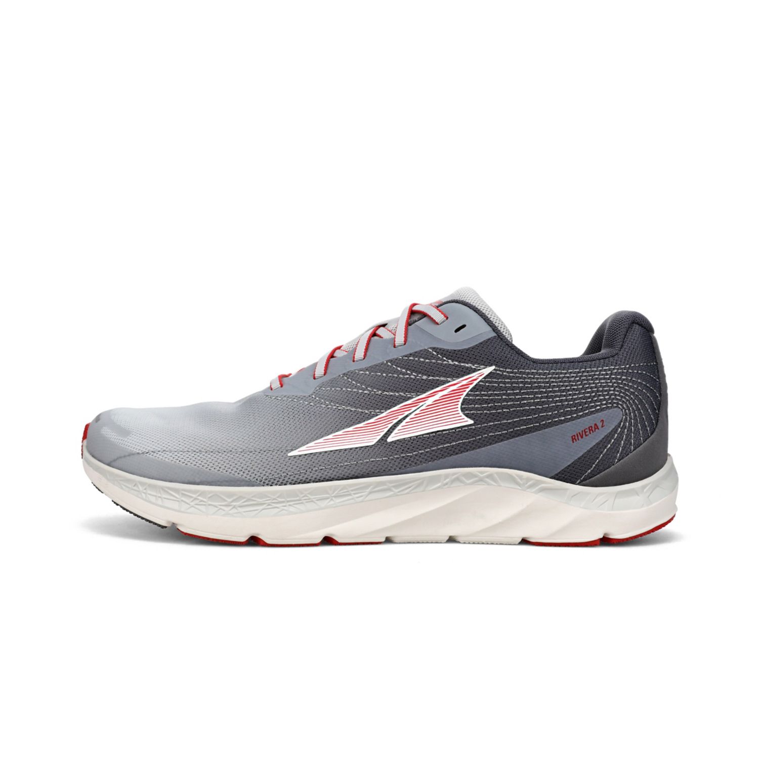 Altra Rivera 2 Men's Walking Shoes Light Grey / Red | NZ-43872699