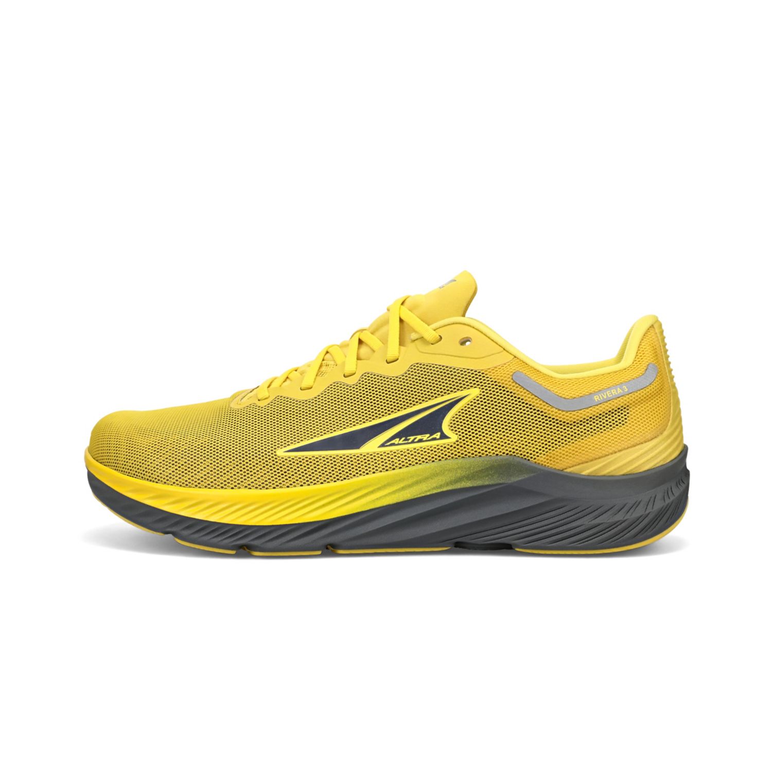 Altra Rivera 3 Men's Walking Shoes Grey / Yellow | NZ-93412759