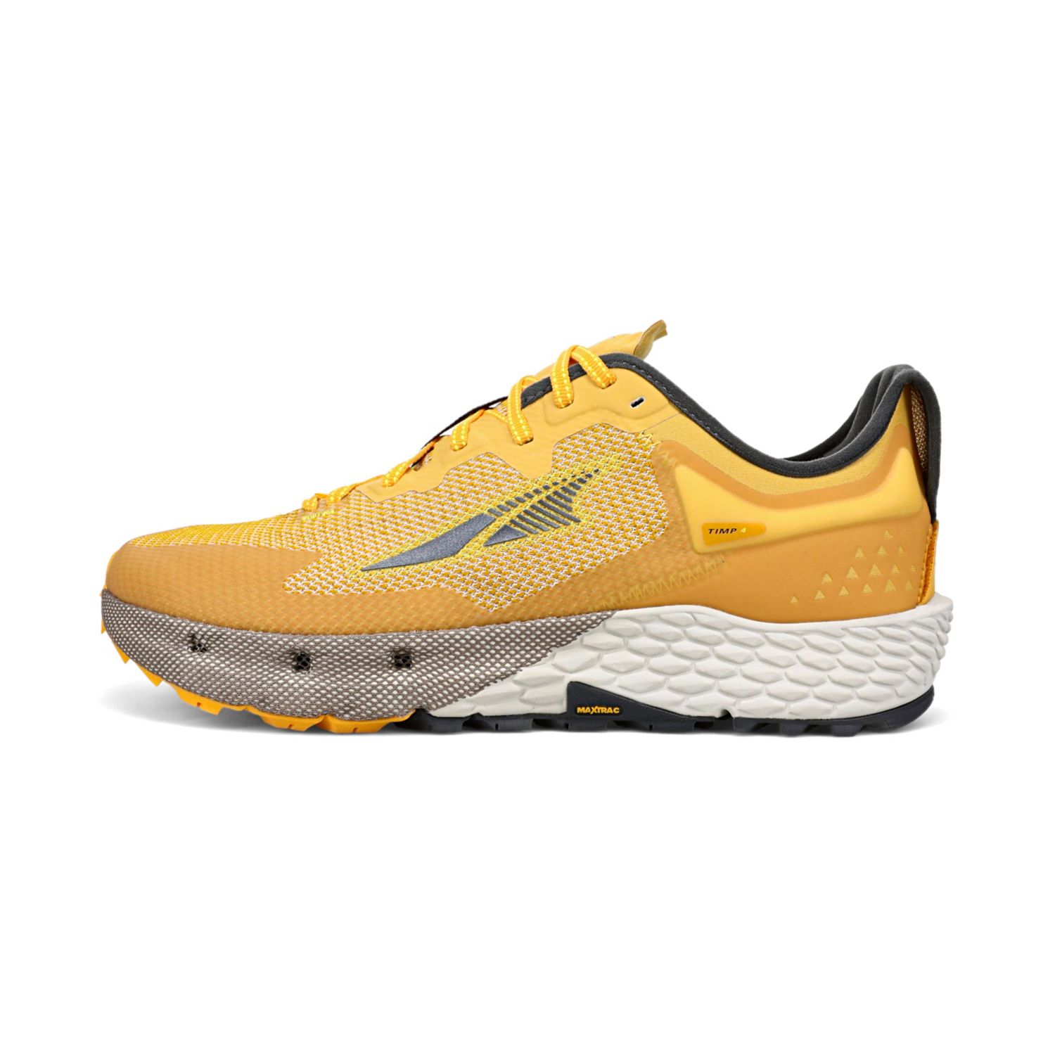 Altra Timp 4 Men's Trail Running Shoes Grey / Yellow | NZ-21653879