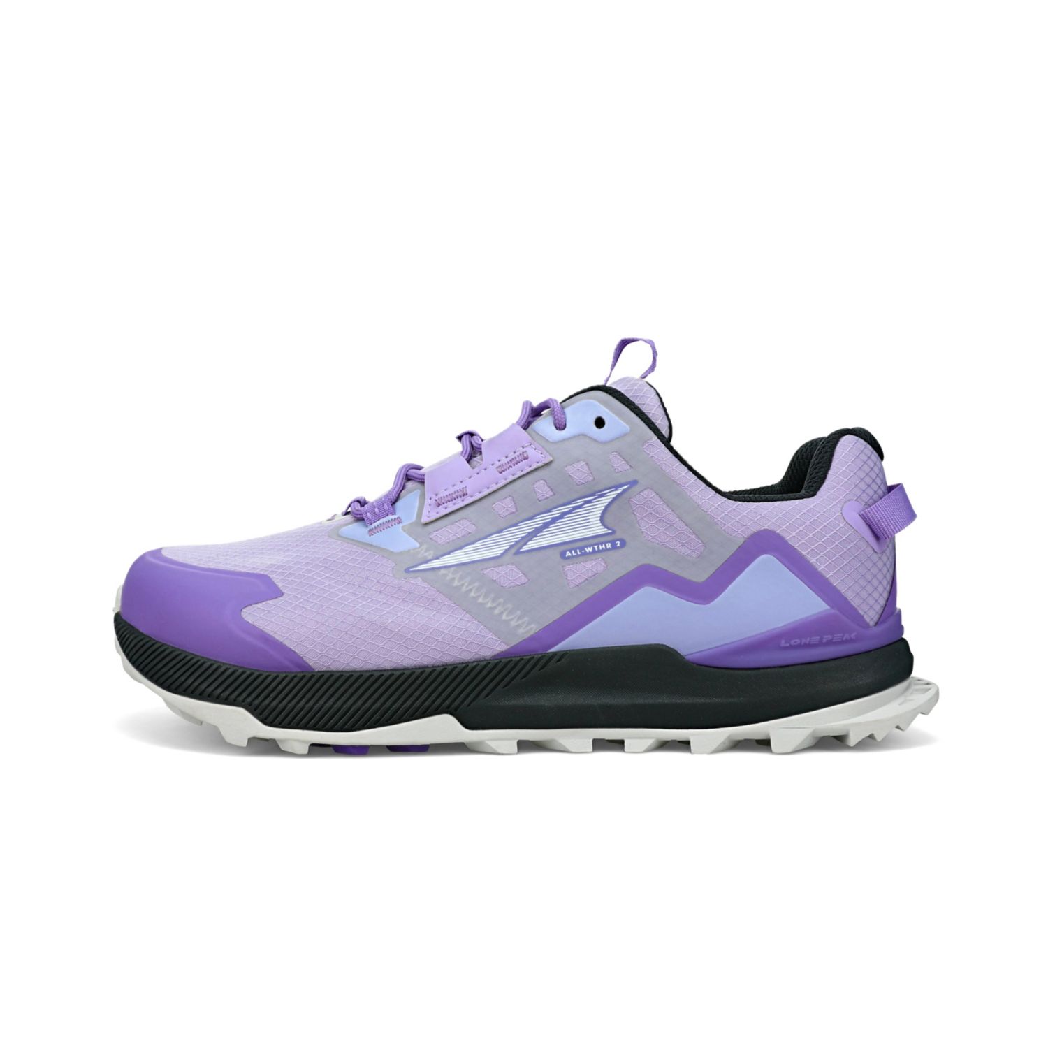 Altra Lone Peak All-wthr Low 2 Women\'s Hiking Shoes Grey / Purple | NZ-71650299