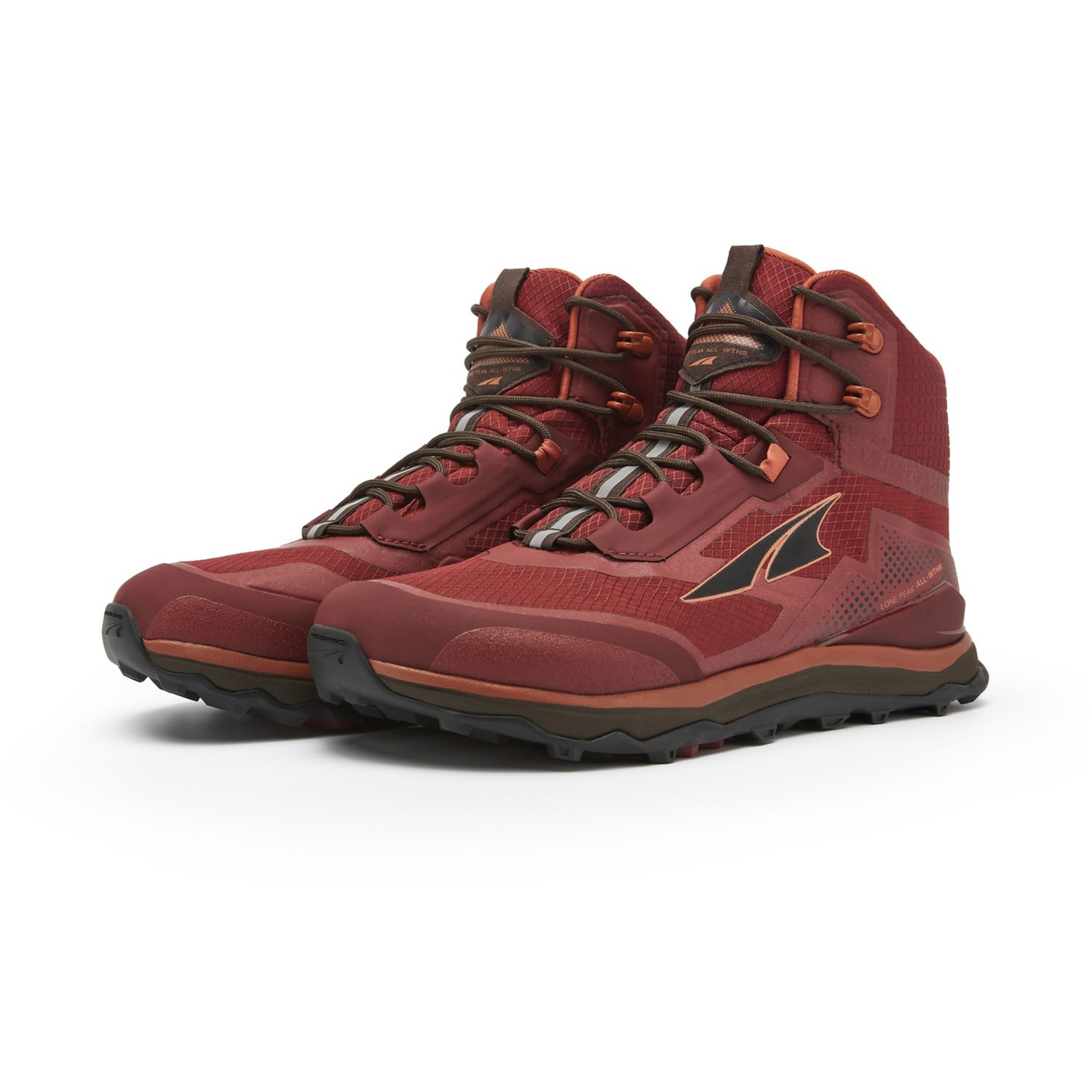 Altra Lone Peak All-wthr Mid Men's Hiking Boots Burgundy | NZ-61073929