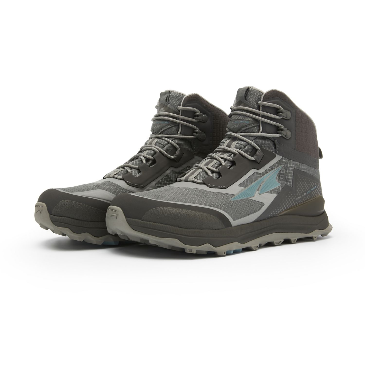 Altra Lone Peak All-wthr Mid Women's Hiking Boots Grey / Green | NZ-59682709