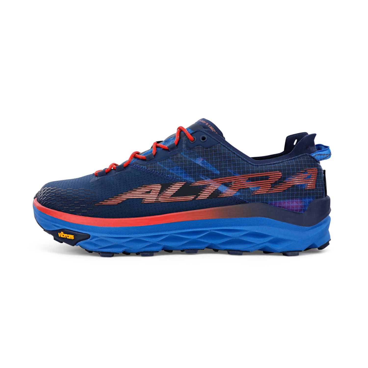 Altra Mont Blanc Men\'s Trail Running Shoes Blue / Red | NZ-10596239