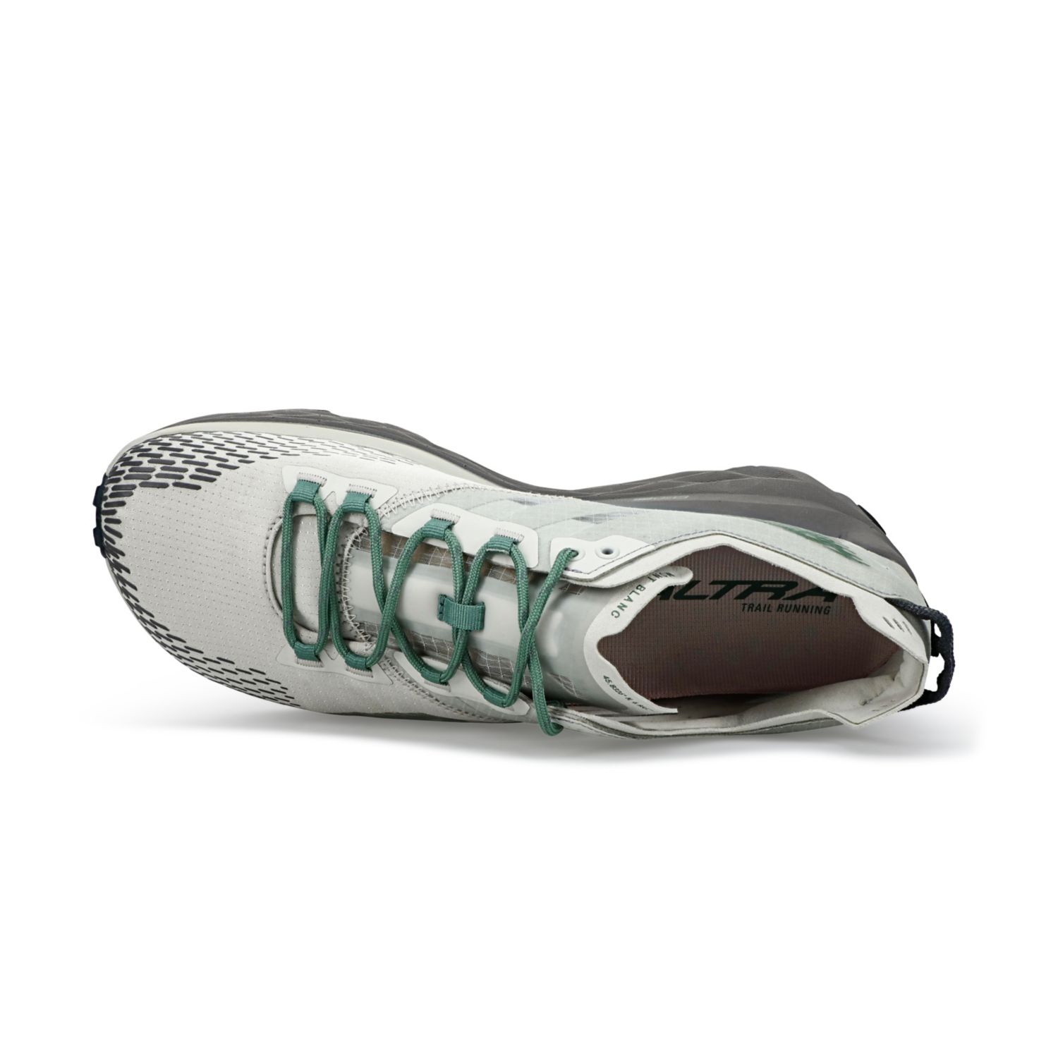 Altra Mont Blanc Men's Trail Running Shoes Grey / Green | NZ-47985369