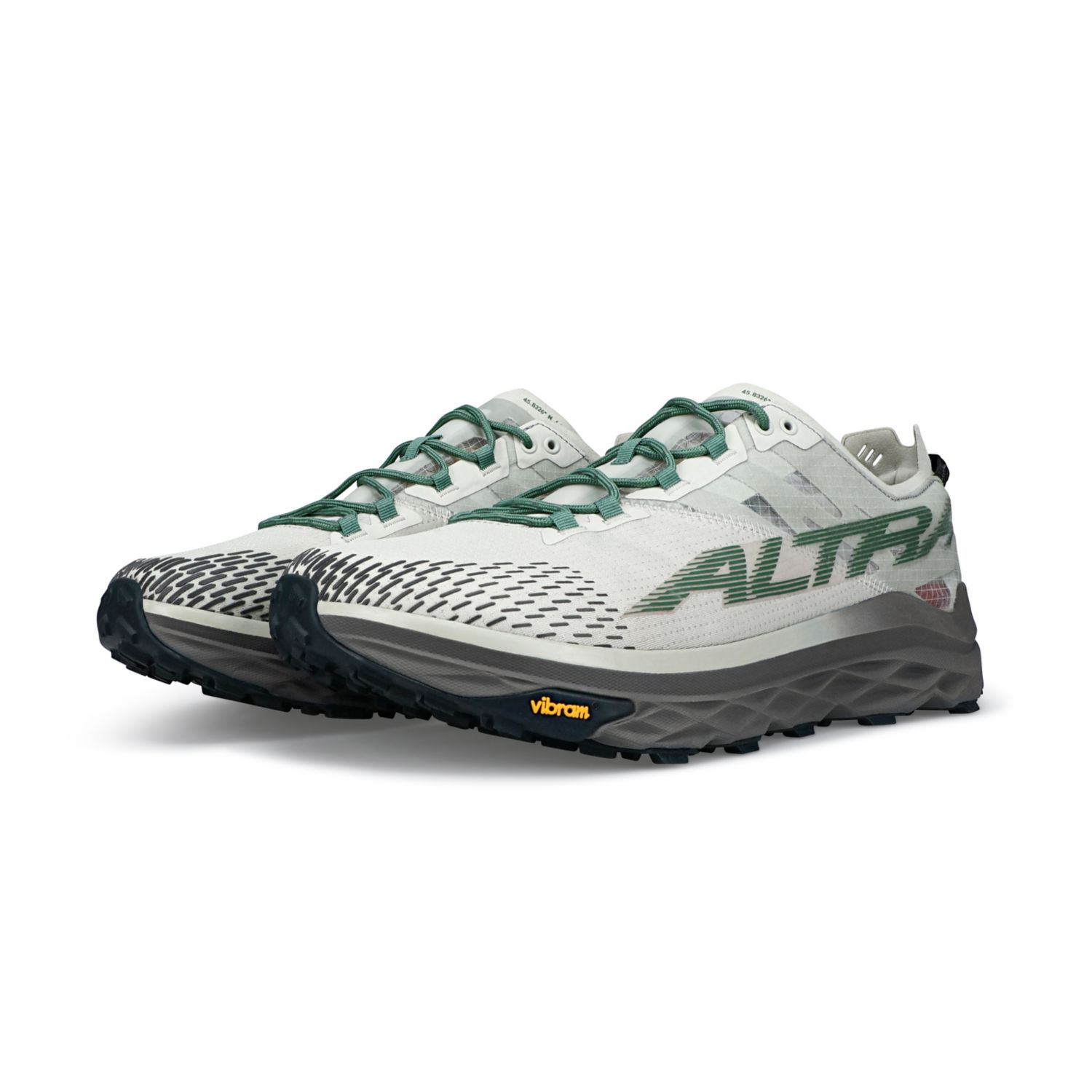 Altra Mont Blanc Men's Trail Running Shoes Grey / Green | NZ-47985369