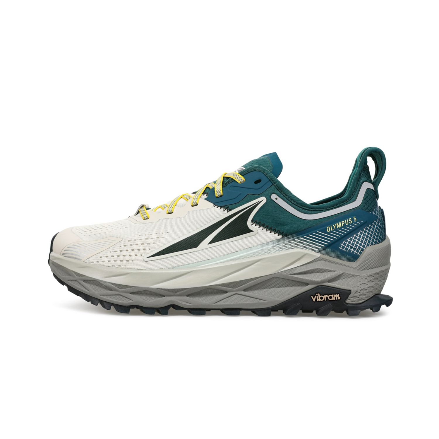 Altra Olympus 5 Men\'s Trail Running Shoes Grey / Turquoise | NZ-56179209