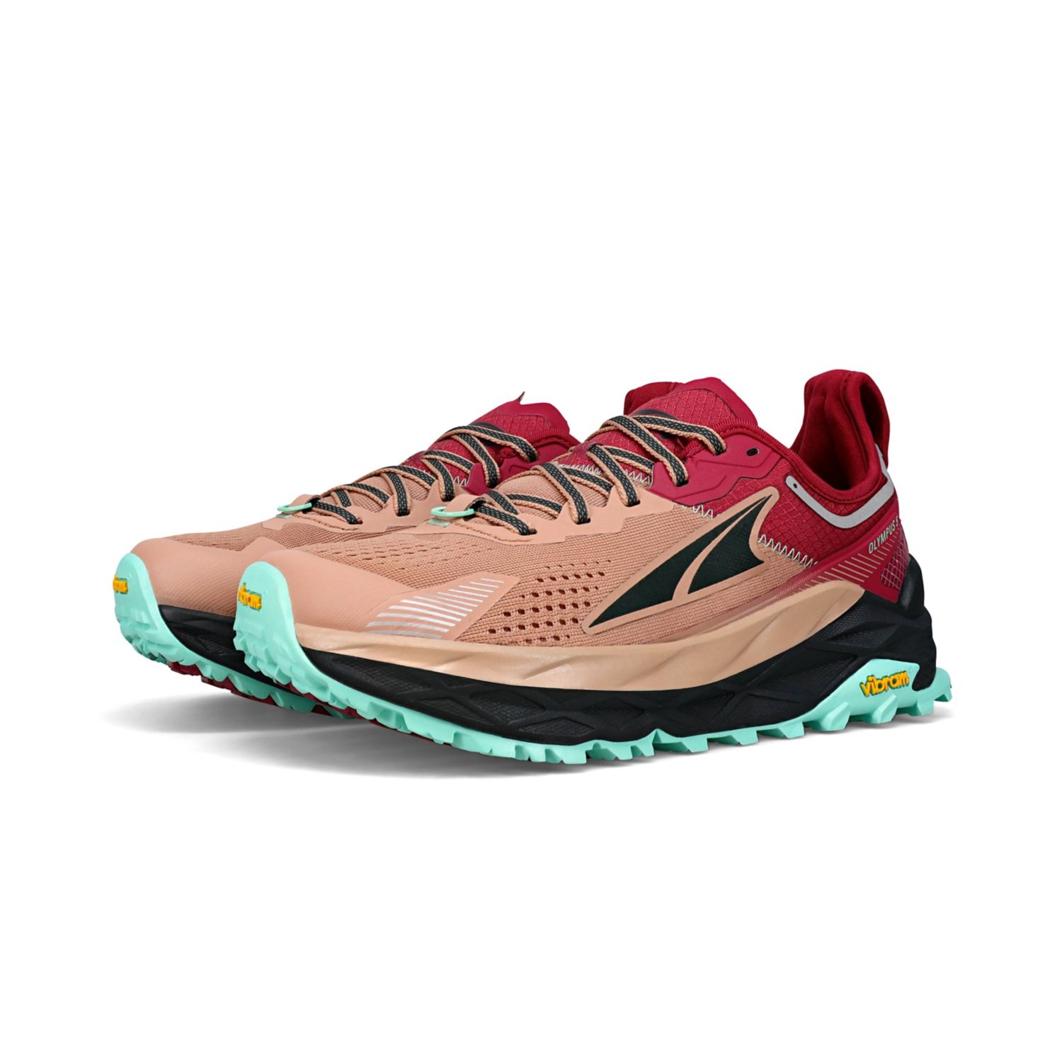 Altra Olympus 5 Women's Trail Running Shoes Brown / Red | NZ-46513879