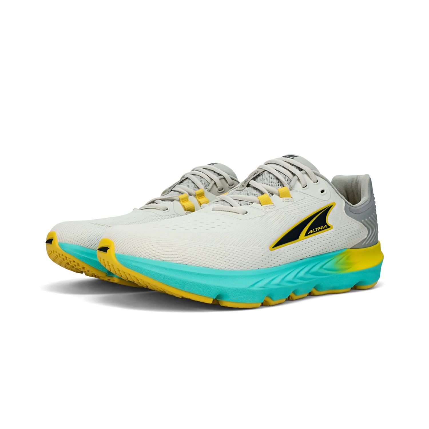 Altra Provision 7 Men's Road Running Shoes Grey / Yellow | NZ-69245379