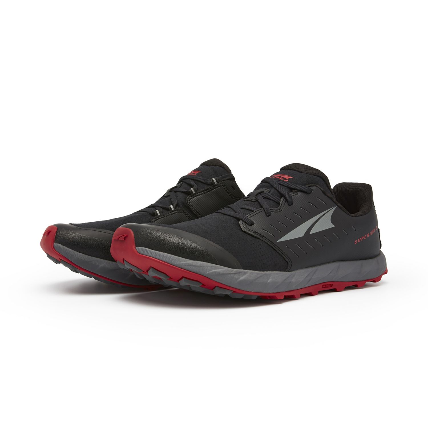 Altra Superior 5 Men's Trail Running Shoes Black / Red | NZ-46915219