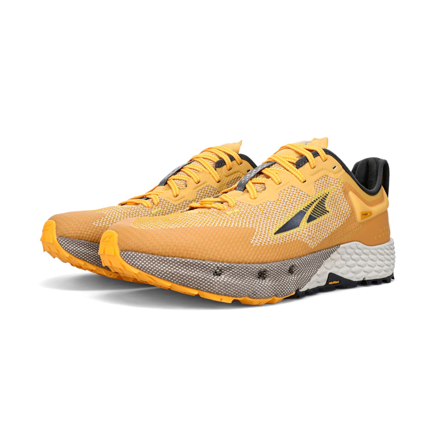 Altra Timp 4 Men's Trail Running Shoes Grey / Yellow | NZ-21653879