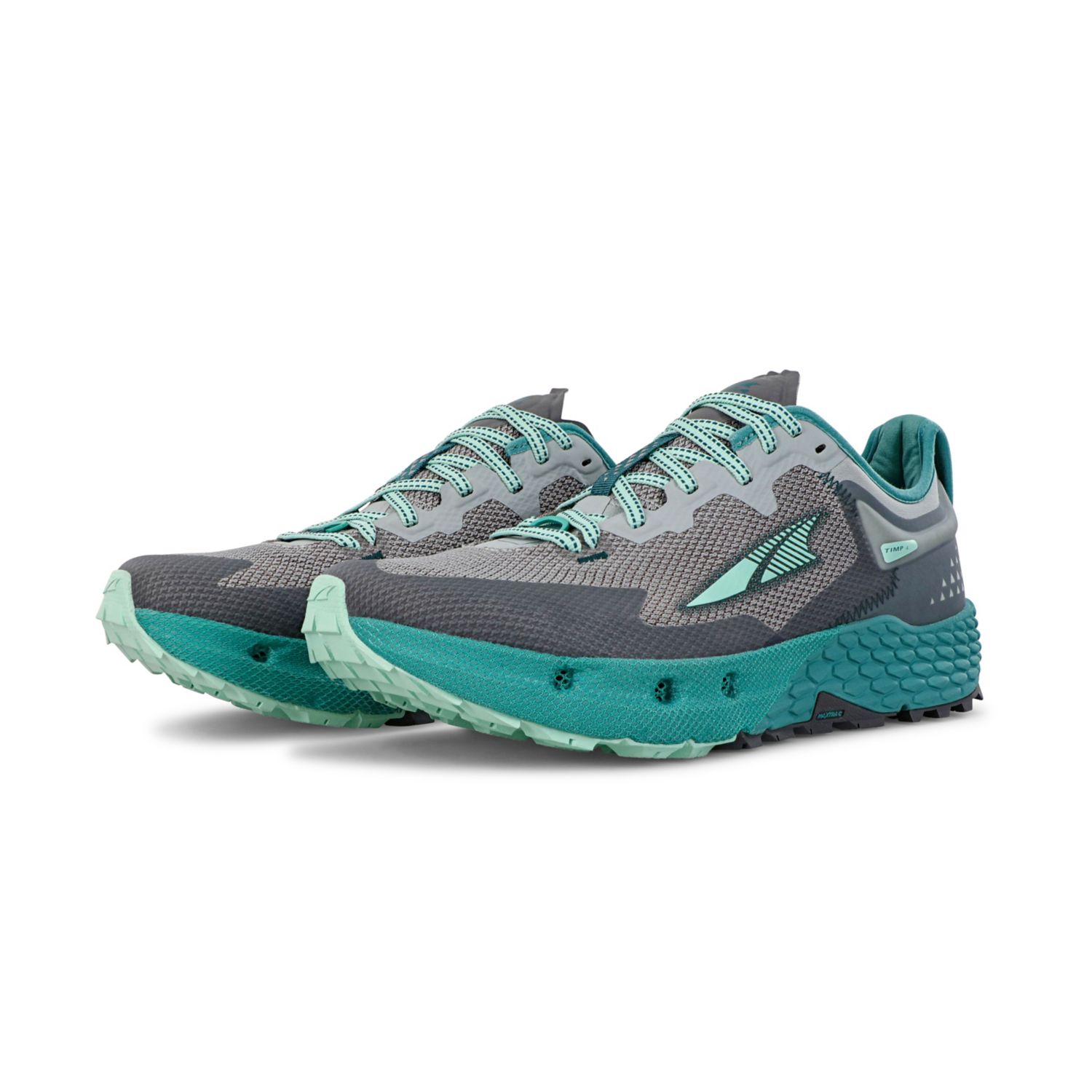 Altra Timp 4 Women's Trail Running Shoes Grey / Turquoise | NZ-41395789