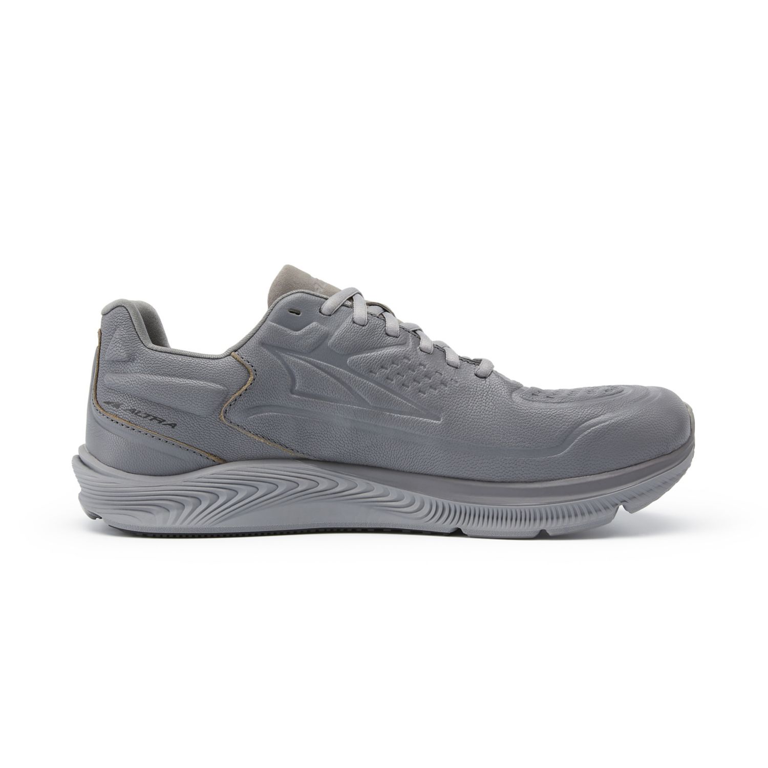 Altra Torin 5 Leather Men's Walking Shoes Grey | NZ-92186349