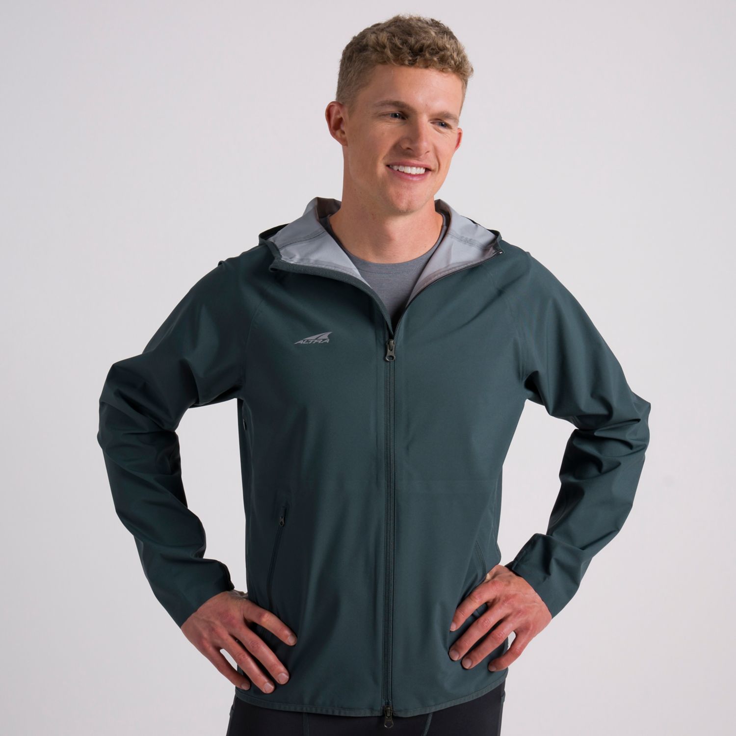 Altra Waterproof Men's Running Jackets Dark Green | NZ-61534909