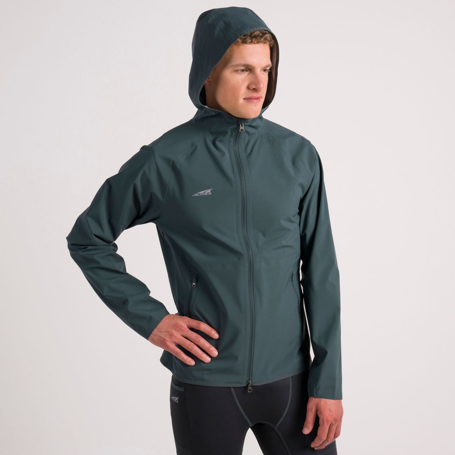 Altra Waterproof Men's Running Jackets Dark Green | NZ-61534909